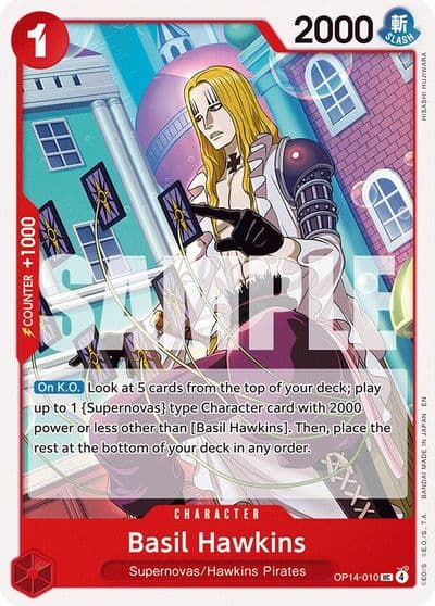 Basil Hawkins The Azure Sea's Seven One Piece card
