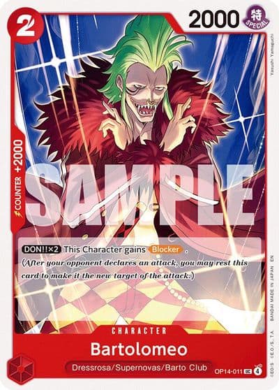 Bartolomeo The Azure Sea's Seven One Piece card