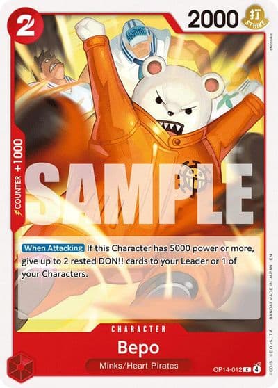 Bepo The Azure Sea's Seven One Piece card