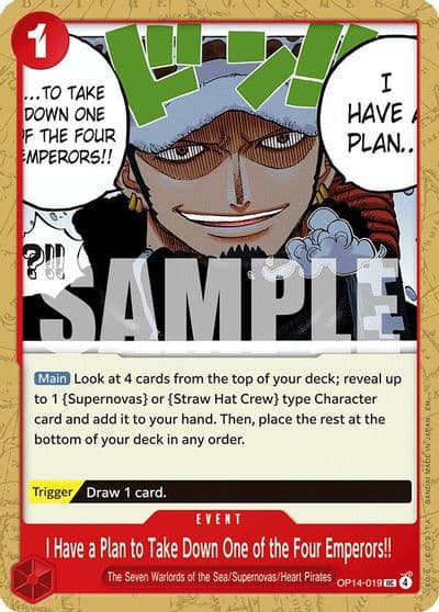 I Have a Plan to Take Down One of the Four Emperors The Azure Sea's Seven One Piece card