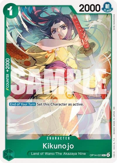 Kikunojo OP14 023 The Azure Sea's Seven One Piece card
