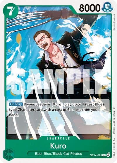 Kuro The Azure Sea's Seven One Piece card