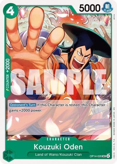Kouzuki Oden The Azure Sea's Seven One Piece card
