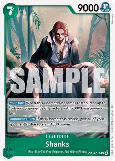 Shanks The Azure Sea's Seven One Piece card