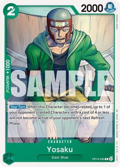 Yosaku The Azure Sea's Seven One Piece card