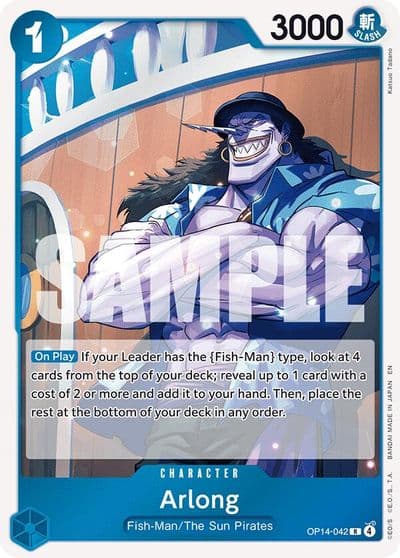 Arlong The Azure Sea's Seven One Piece card
