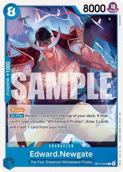 EdwardNewgate The Azure Sea's Seven One Piece card