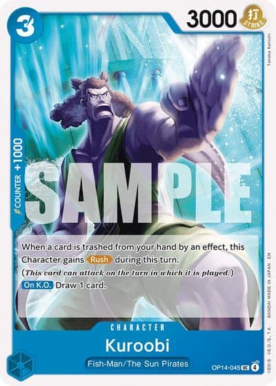 Kuroobi The Azure Sea's Seven One Piece card