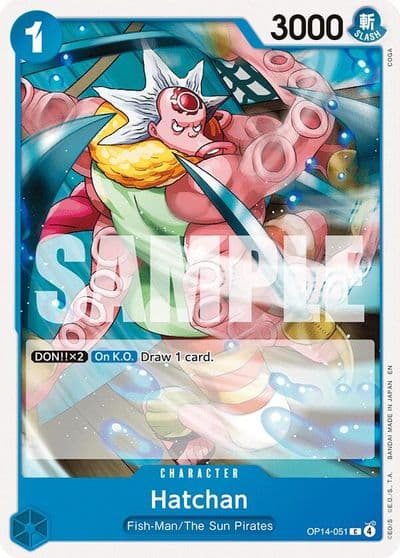 Hatchan The Azure Sea's Seven One Piece card