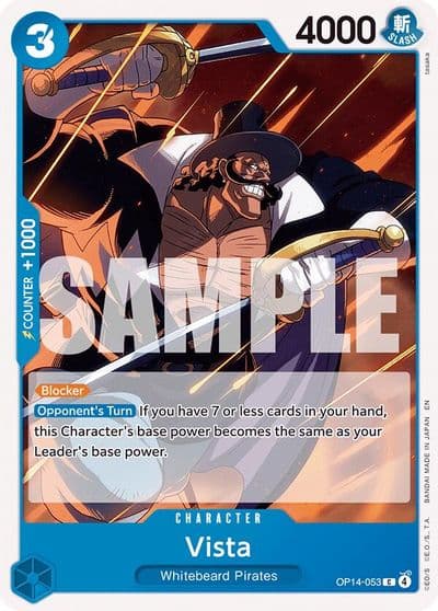Vista The Azure Sea's Seven One Piece card