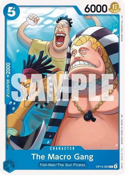 The Macro Gang The Azure Sea's Seven One Piece card