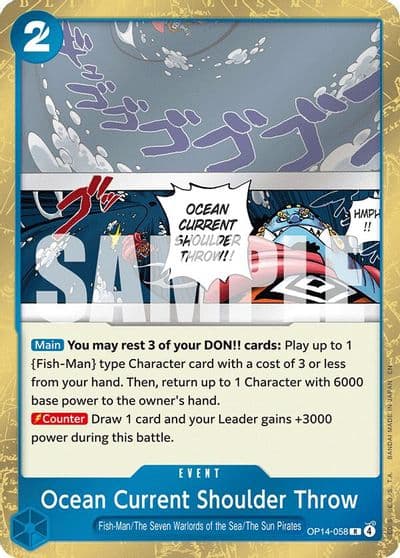 Ocean Current Shoulder Throw The Azure Sea's Seven One Piece card