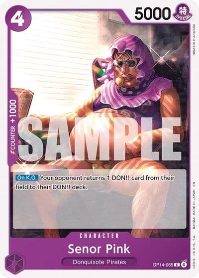 Senor Pink The Azure Sea's Seven One Piece card