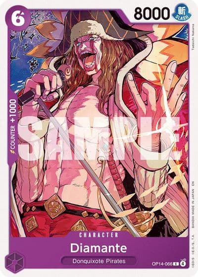 Diamante The Azure Sea's Seven One Piece card
