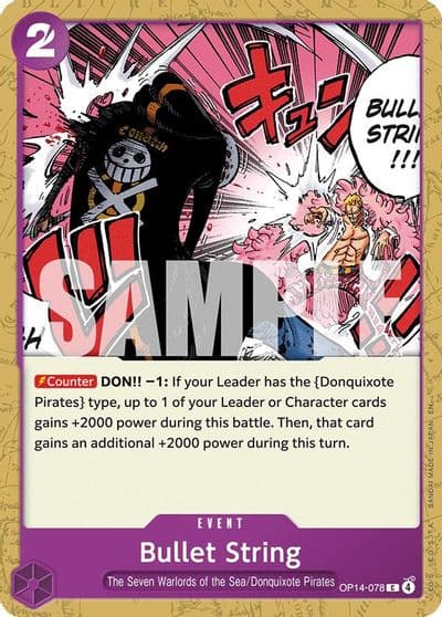 Bullet String The Azure Sea's Seven One Piece card