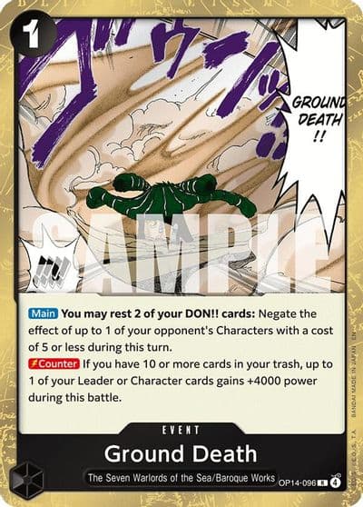 Ground Death The Azure Sea's Seven One Piece card