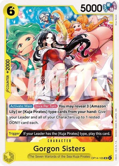 Gorgon Sisters The Azure Sea's Seven One Piece card