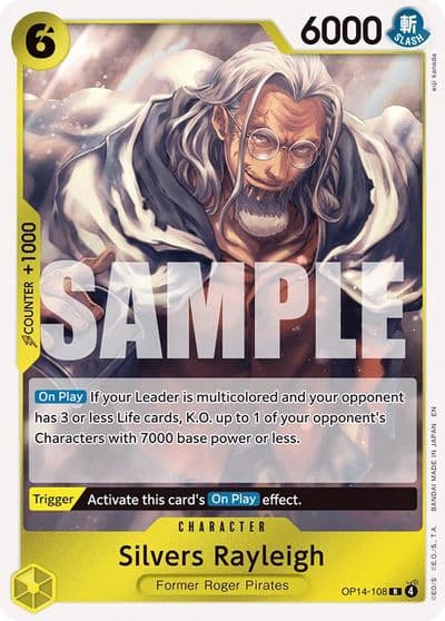 Silvers Rayleigh The Azure Sea's Seven One Piece card