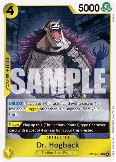 Dr Hogback The Azure Sea's Seven One Piece card