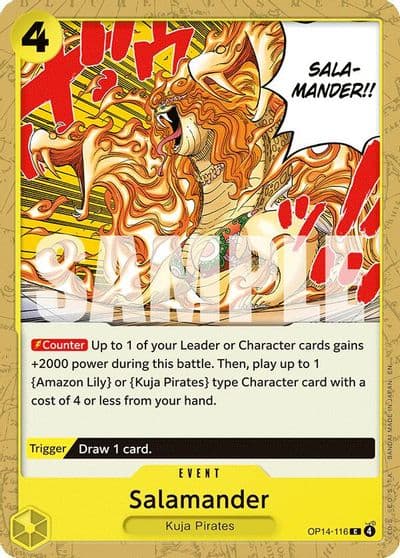 Salamander The Azure Sea's Seven One Piece card