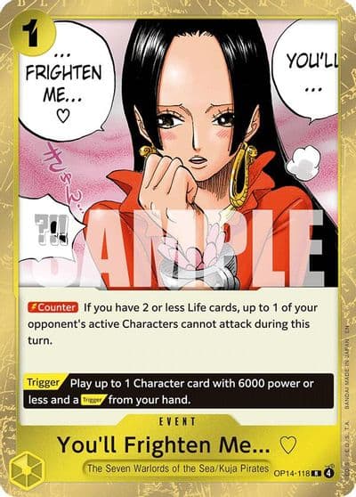Youll Frighten Me The Azure Sea's Seven One Piece card