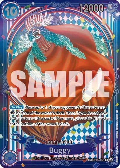 Buggy OP09 051 SP The Azure Sea's Seven One Piece card