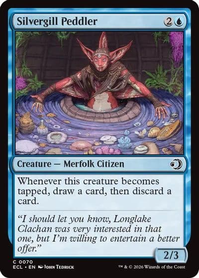 Silvergill Peddler Lorwyn Eclipsed Magic card