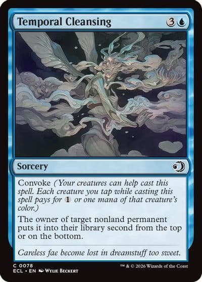 Temporal Cleansing Lorwyn Eclipsed Magic card