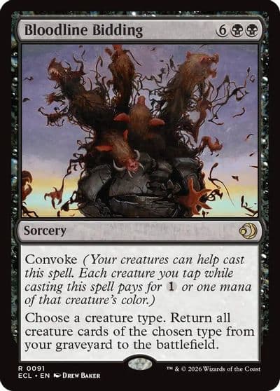 Bloodline Bidding Lorwyn Eclipsed Magic card
