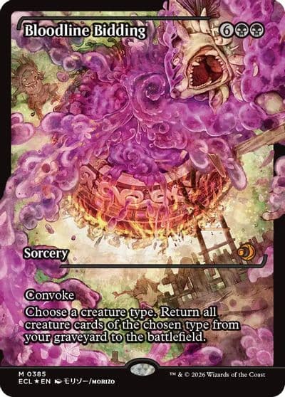Bloodline Bidding Showcase Lorwyn Eclipsed Magic card