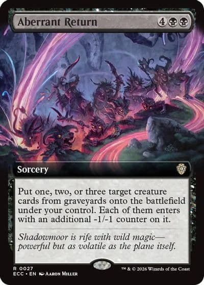 Aberrant Return Extended Art Commander: Lorwyn Eclipsed Magic card