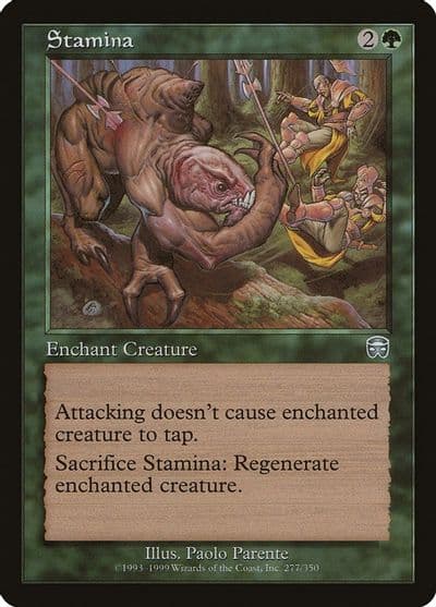 Stamina Mercadian Masques Magic card