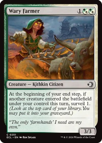 Wary Farmer Lorwyn Eclipsed Magic card