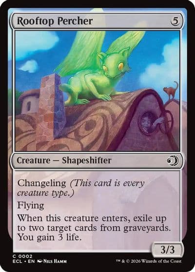 Rooftop Percher Lorwyn Eclipsed Magic card