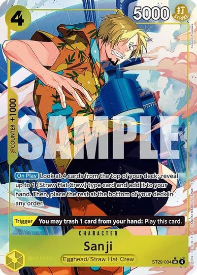 Sanji Full Art Starter Deck 29: Egghead One Piece card