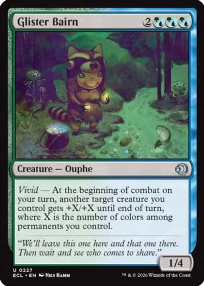 Glister Bairn Lorwyn Eclipsed Magic card