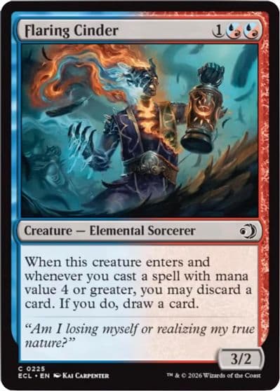 Flaring Cinder Lorwyn Eclipsed Magic card