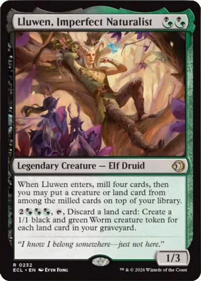 Lluwen Imperfect Naturalist Lorwyn Eclipsed Magic card