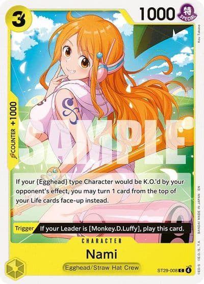 Nami Starter Deck 29: Egghead One Piece card