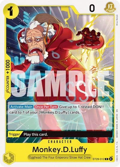 MonkeyDLuffy 012 Starter Deck 29: Egghead One Piece card