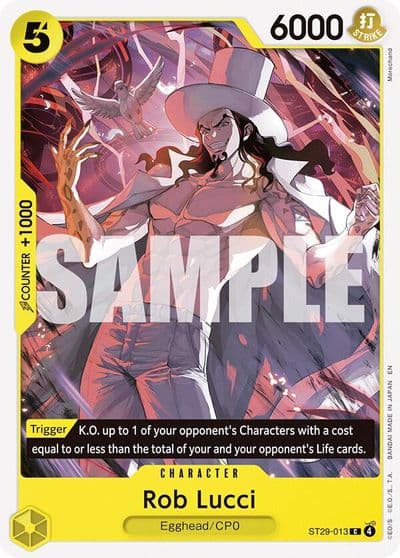 Rob Lucci Starter Deck 29: Egghead One Piece card