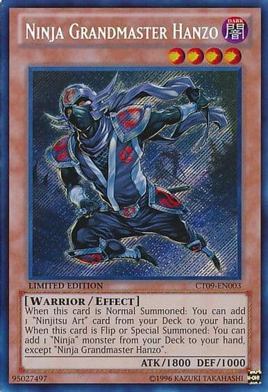 Ninja Grandmaster Hanzo 2012 Collectors Tin Yu-Gi-Oh! card