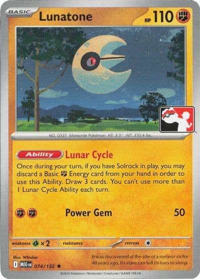 Lunatone Prize Pack Series Cards Pokemon card
