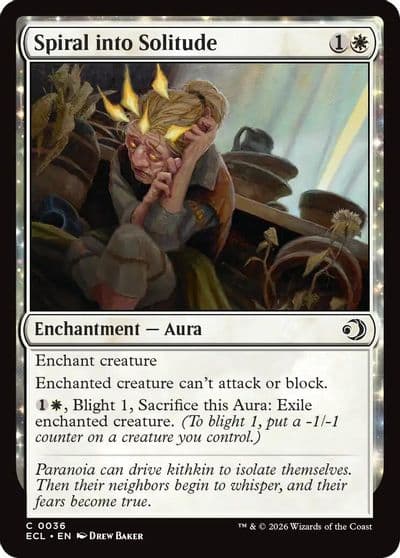 Spiral into Solitude Lorwyn Eclipsed Magic card