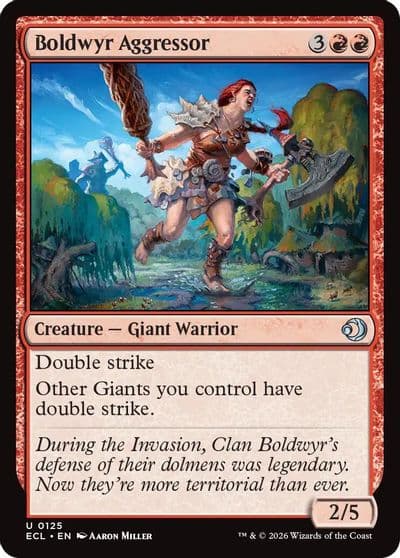 Boldwyr Aggressor Lorwyn Eclipsed Magic card