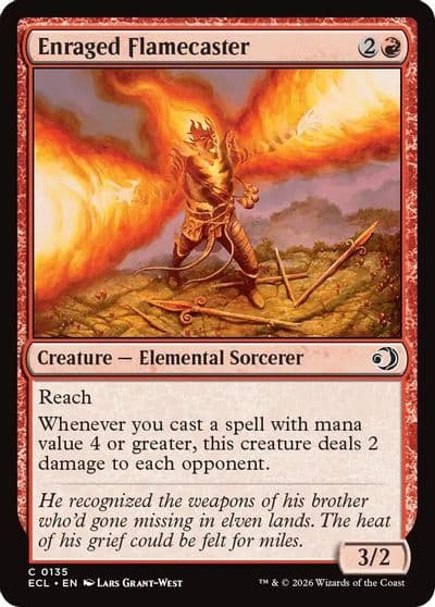 Enraged Flamecaster Lorwyn Eclipsed Magic card