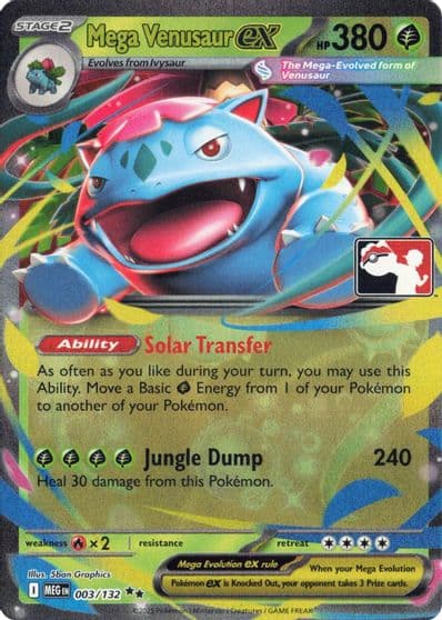 Mega Venusaur ex Prize Pack Series Cards Pokemon card