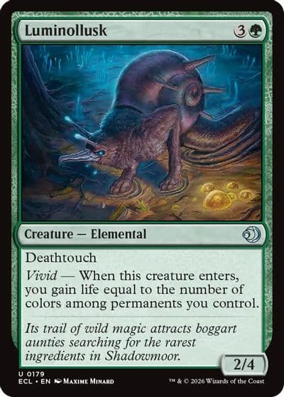 Luminollusk Lorwyn Eclipsed Magic card