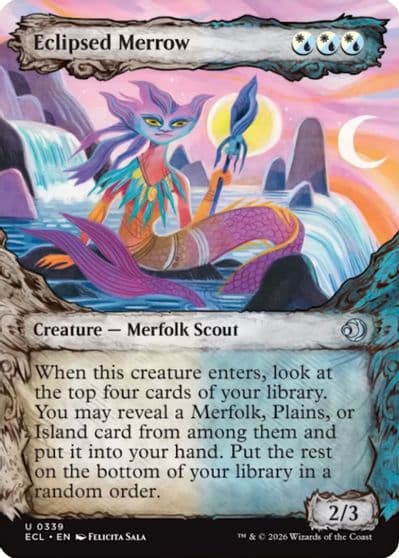 Eclipsed Merrow Showcase Lorwyn Eclipsed Magic card