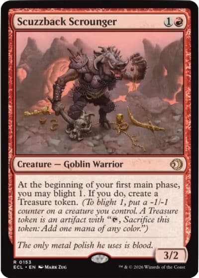 Scuzzback Scrounger Lorwyn Eclipsed Magic card